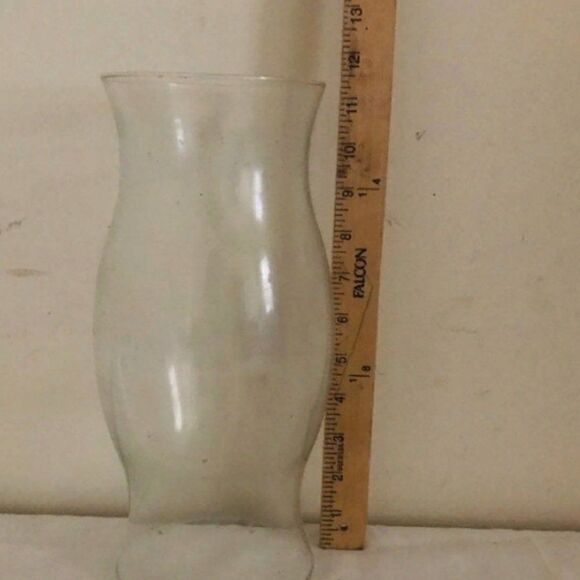 Hurracaine Glass Candle Holder Vintage - Picture 2 of 8